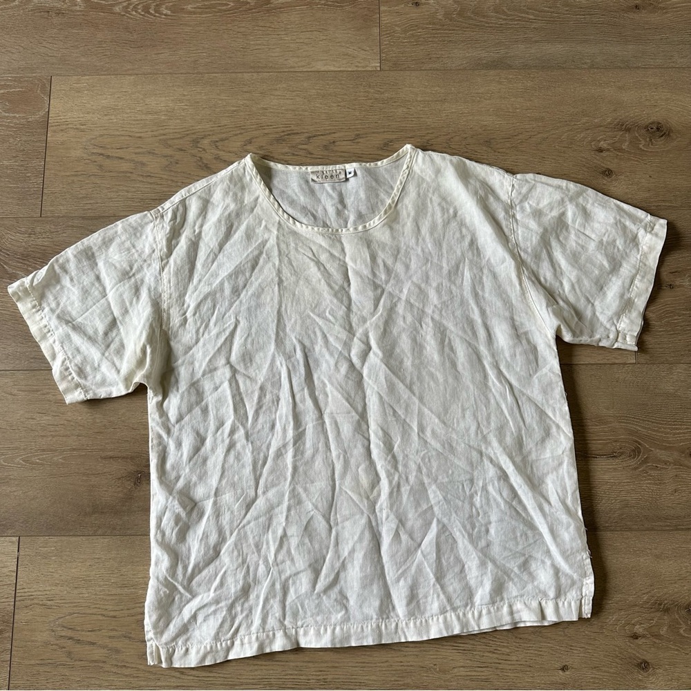Light Cream Short Sleeve Tee - Unbranded
